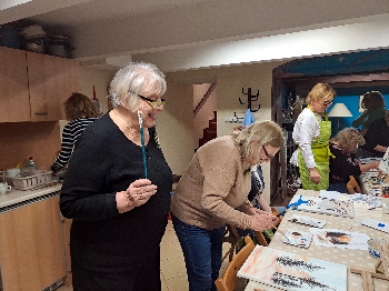 Maľba akrylom - zima